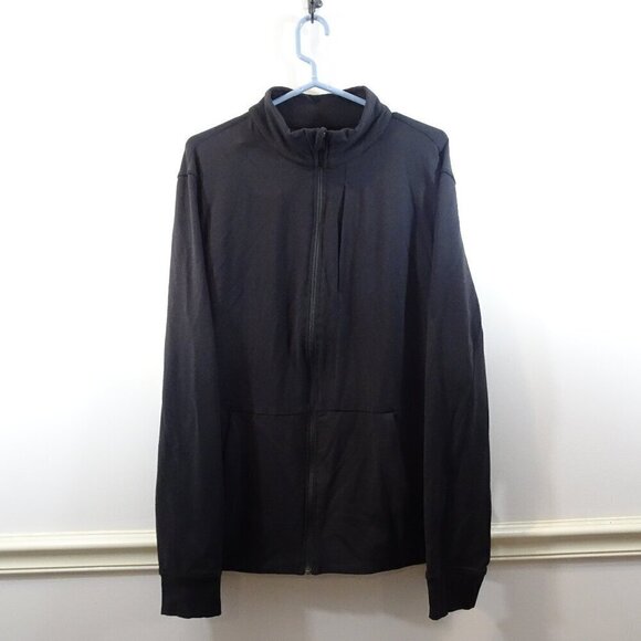 Lululemon Sojourn Black Jacket Size XL Knit Stretch Full Zip 3 Pockets - Picture 1 of 8